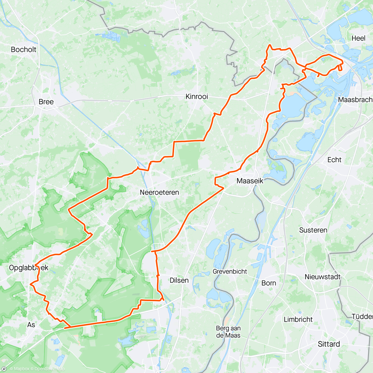 Map of the activity, Classic ride on the steel horse