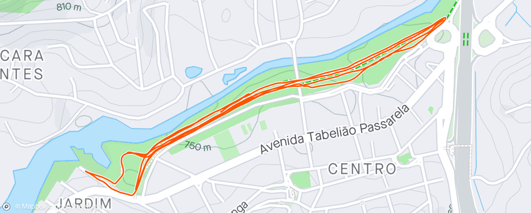 アクティビティ「Corrida matinal」の地図