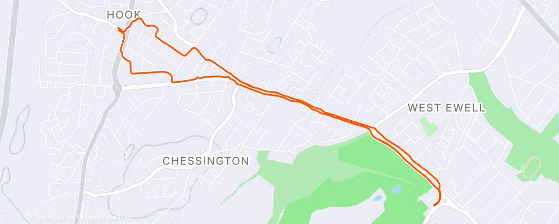 Map of the activity, The one where…there was only one run leader #CURC