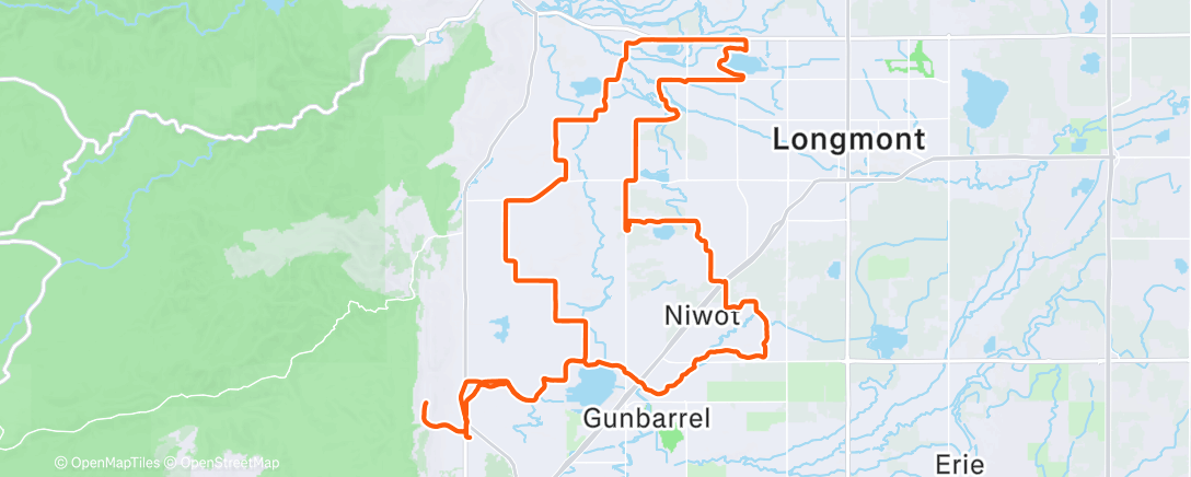 Map of the activity, New Year’s Day ride with Dirk