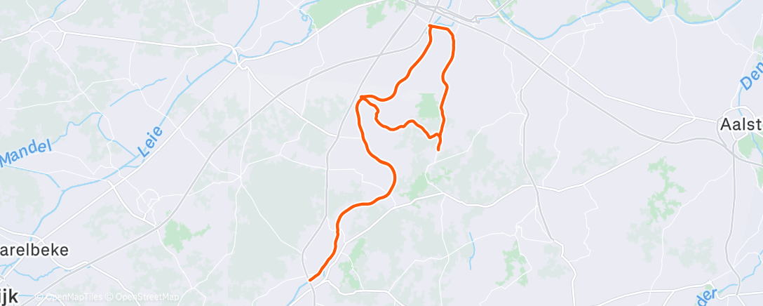 Mapa de la actividad (Lunch Ride)