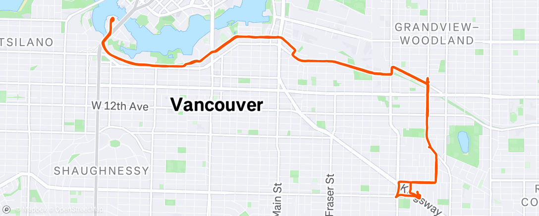 Map of the activity, Afternoon Ride