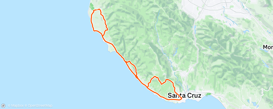 Map of the activity, Lunch Ride