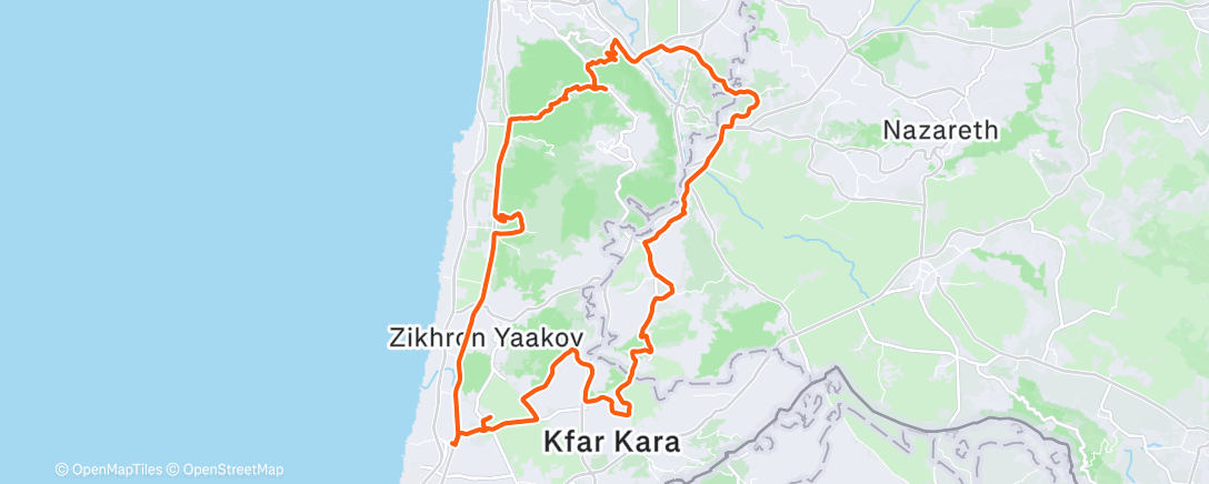 Map of the activity, Morning Ride