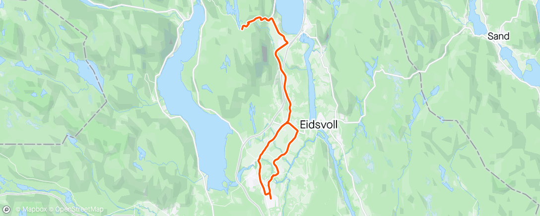 Map of the activity, Esk intervall i Minneåsen