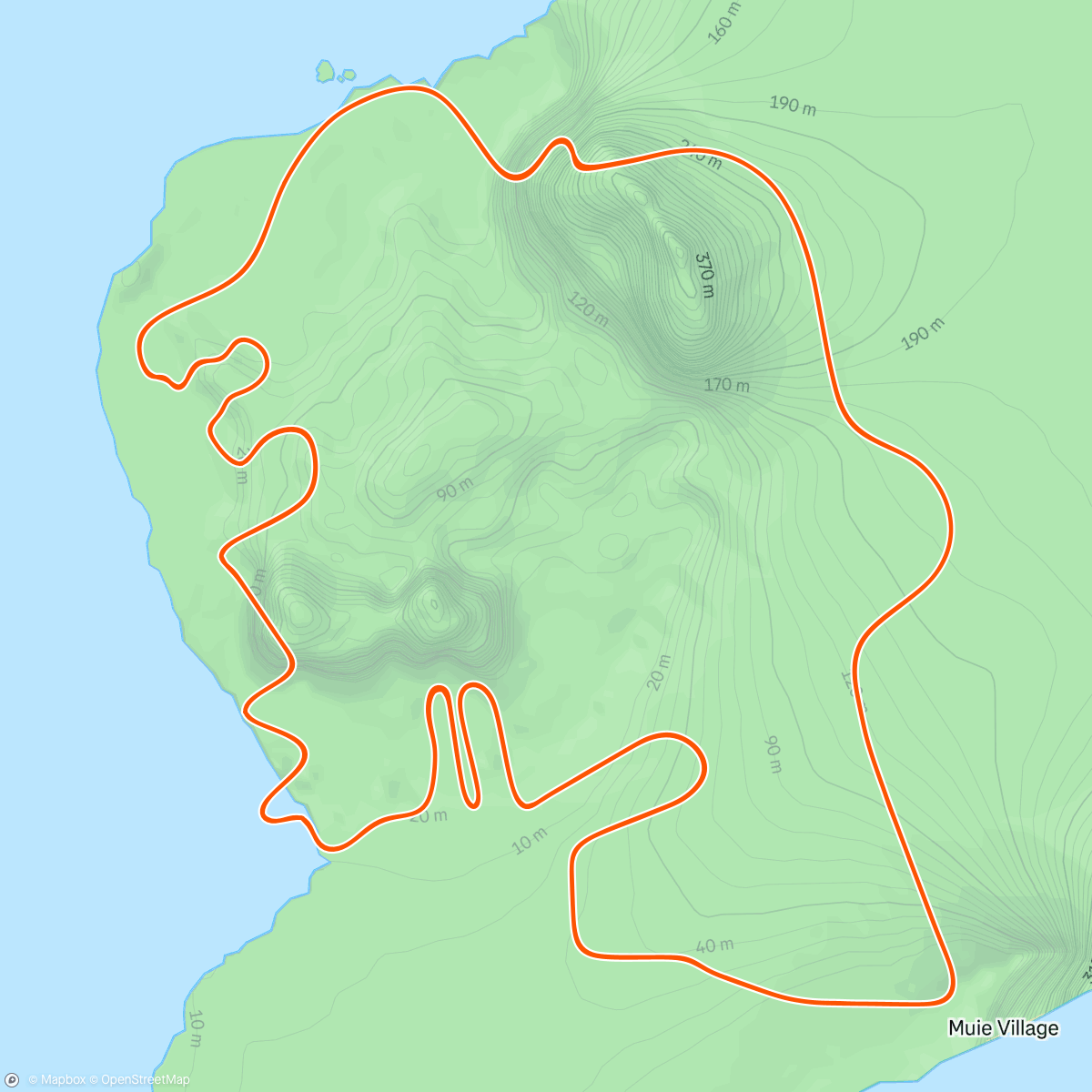 Map of the activity, Zwift - HIIT VO2 in Watopia