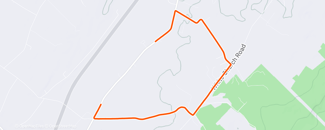 Map of the activity, Lunch Run