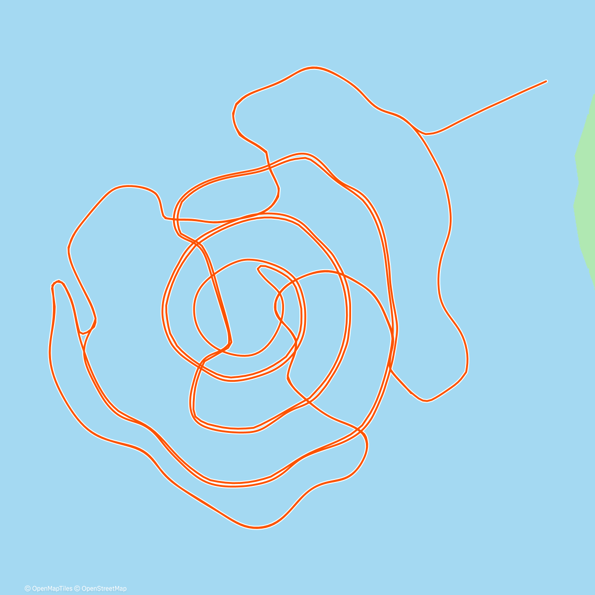 Карта физической активности (Zwift - Whole Lotta Lava in Watopia)