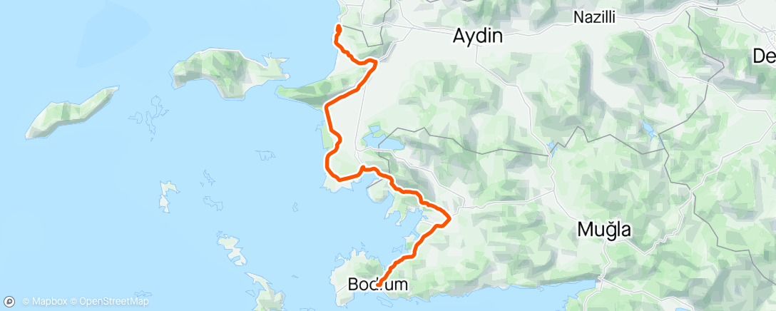 Map of the activity, Tour of Turkiye St.5
