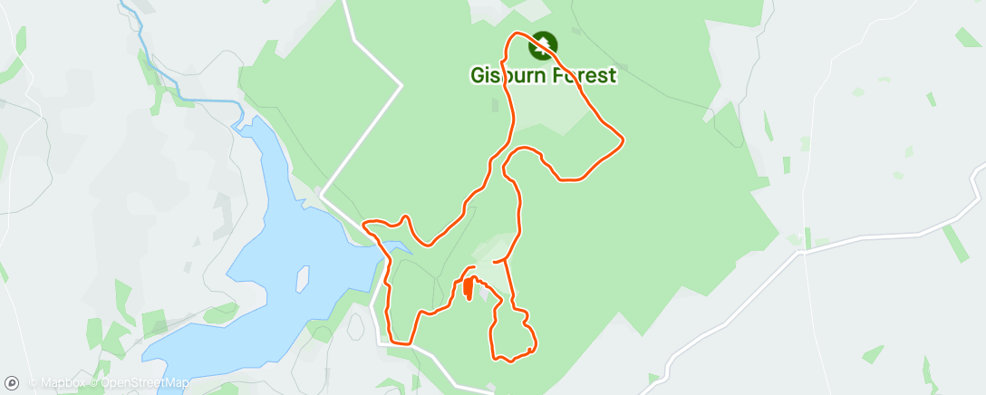 Map of the activity, Gisburn blue