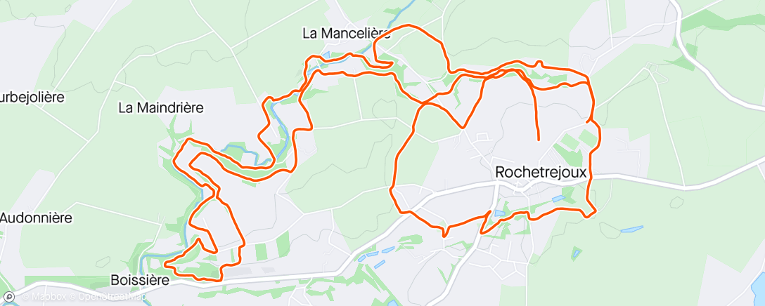 Map of the activity, Finisher du Trail de l'Antimoine