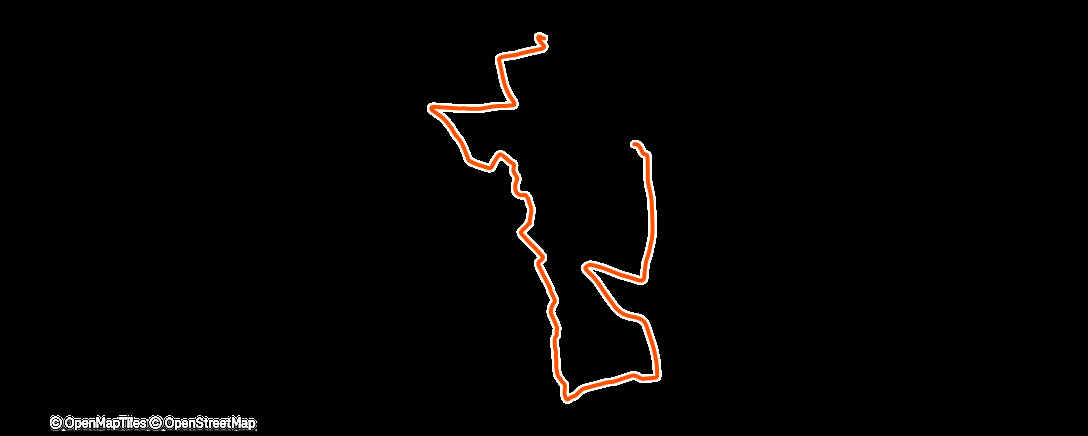 Map of the activity, Morning Run