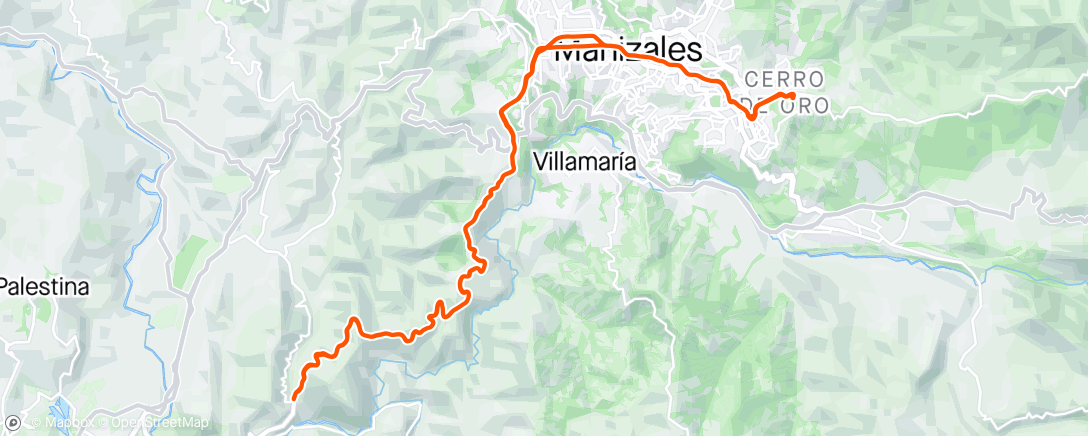 Map of the activity, Violetazo