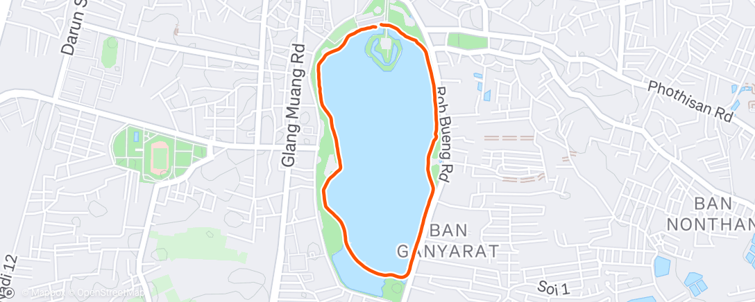 Map of the activity, Afternoon Walk