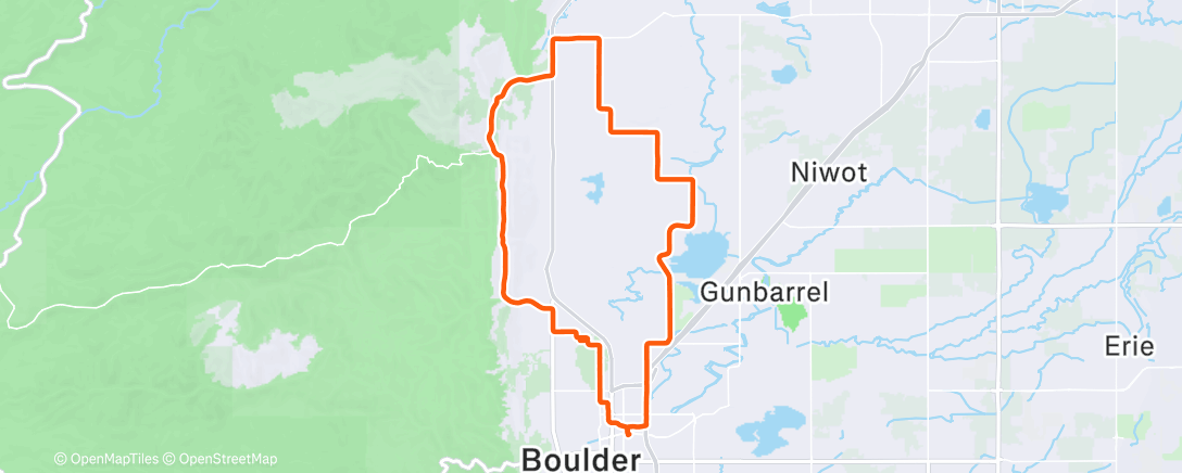 アクティビティ「Old stage gravel loop」の地図