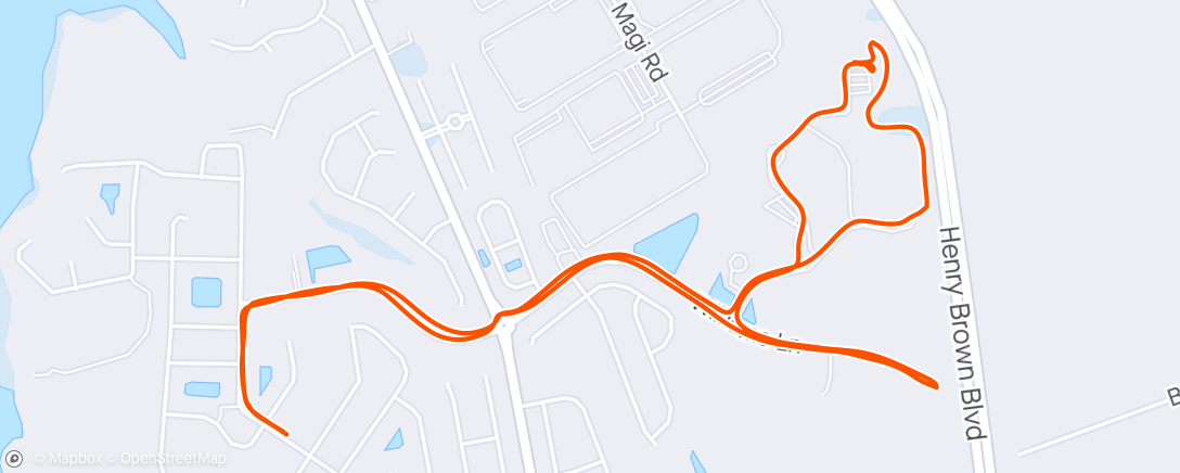 Map of the activity, First Run after 2 weeks down with back issues and a sinus infection