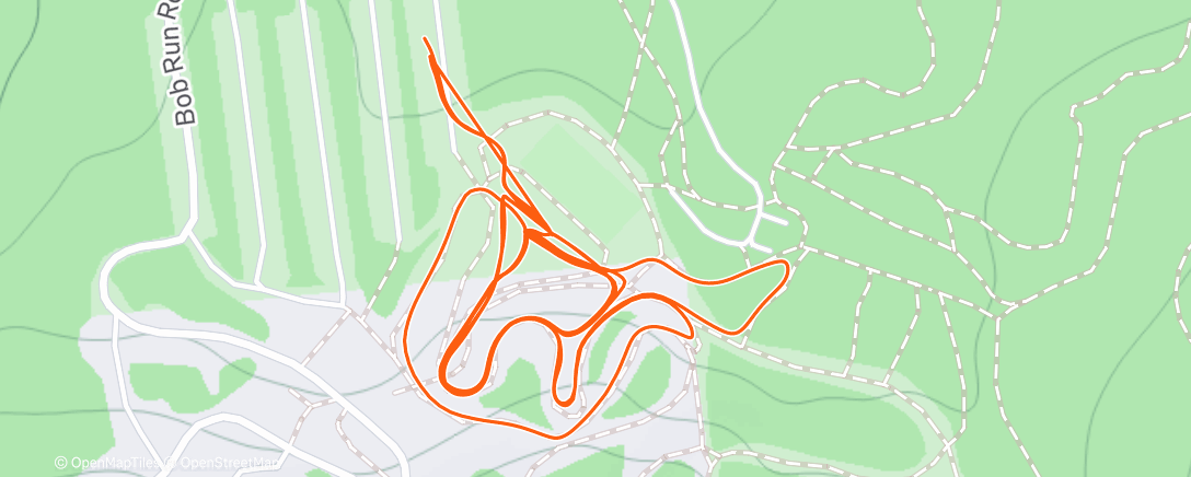 Map of the activity, Morning Nordic Ski
