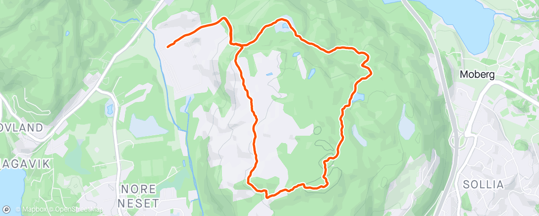 Mapa da atividade, Liafjellet