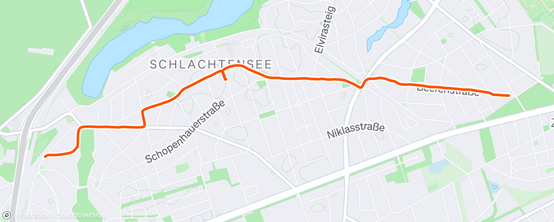 Map of the activity, Lunch Walk