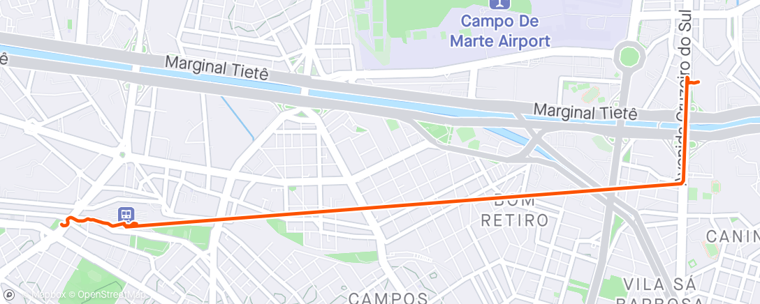 Map of the activity, Sistema de transporte público subterrâneo 🚇