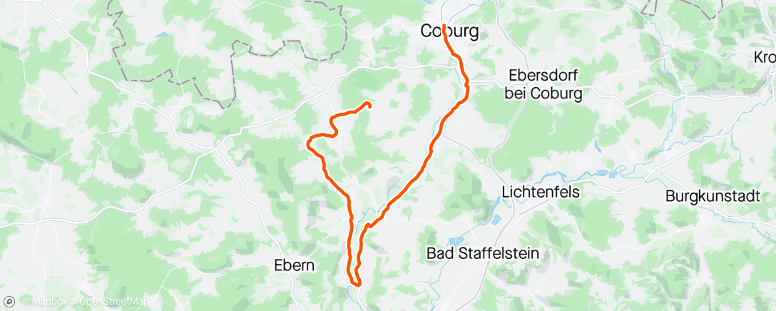 Map of the activity, Dienstfahrt zurück