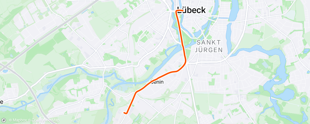 Map of the activity, Morning Ride