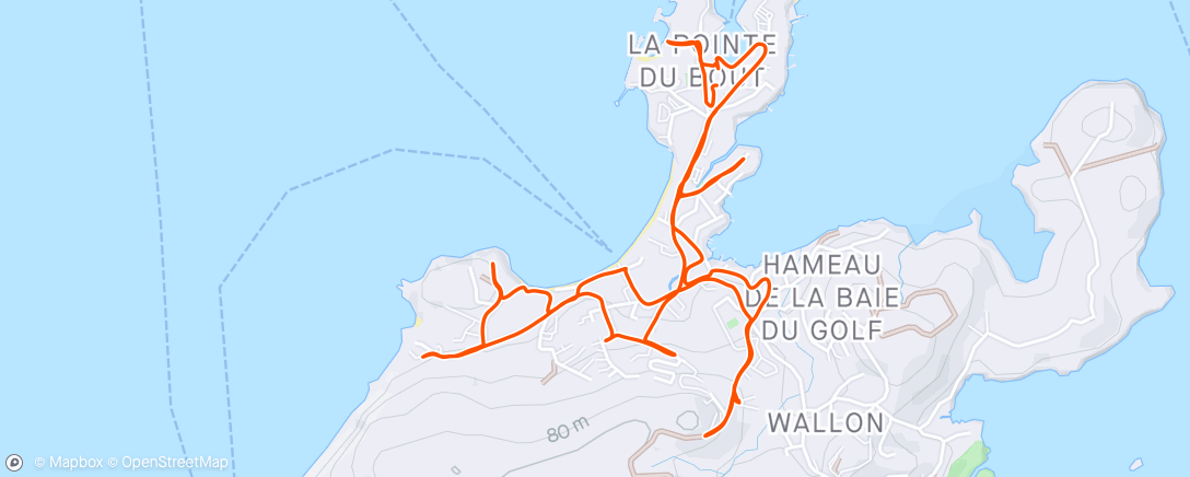 Map of the activity, Toujours autour de la pointe du bout