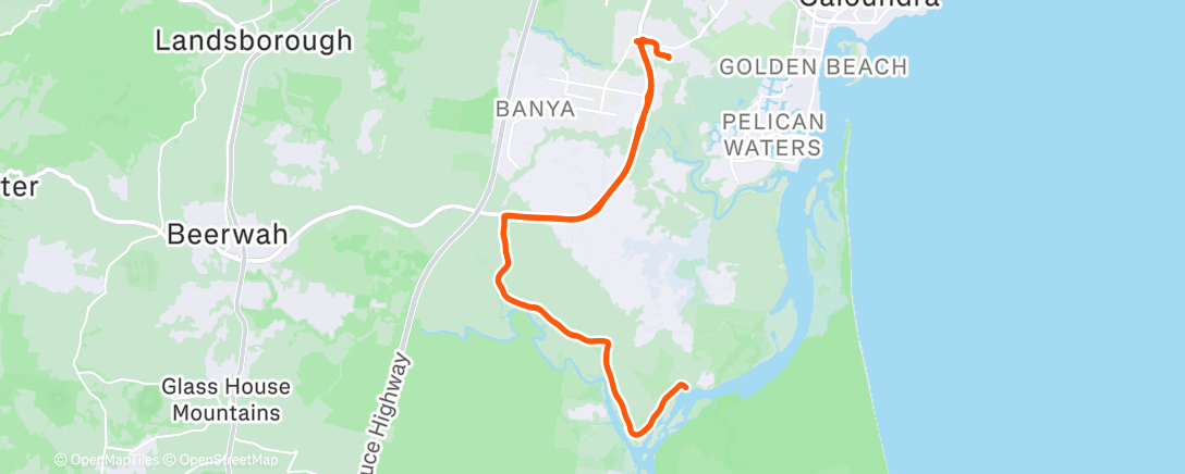 Map of the activity, Morning Ride