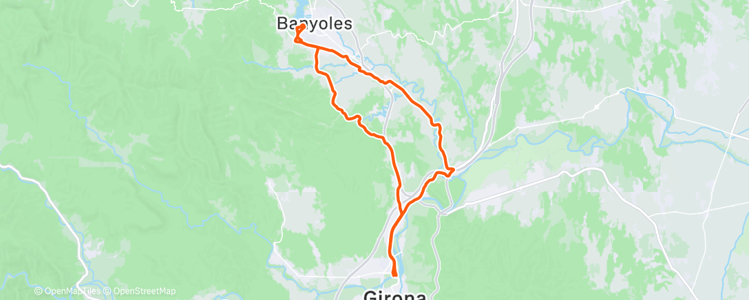 Map of the activity, Morning Ride