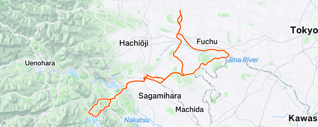 Map of the activity, 朝のライド