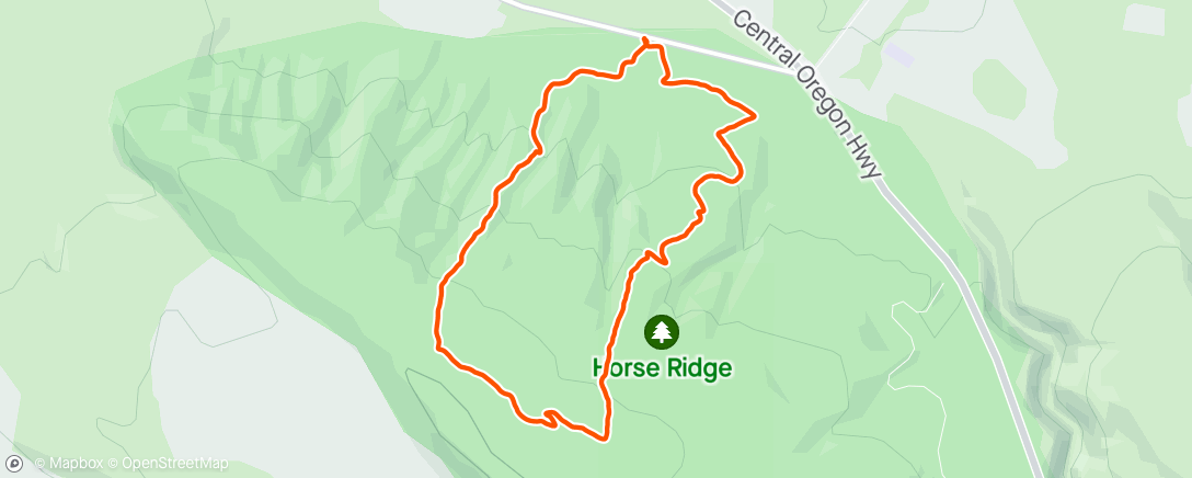 Map of the activity, Back on my bikeshit