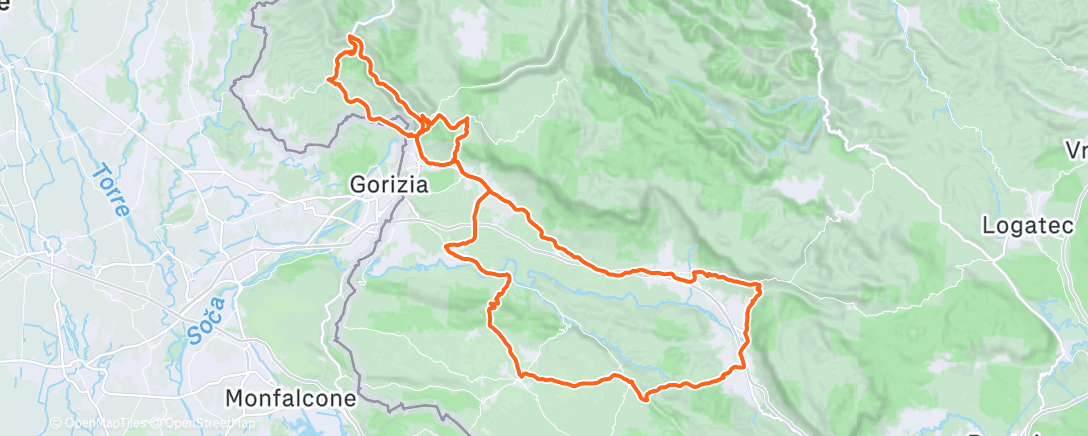 Map of the activity, Morning Ride