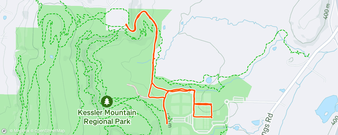 Map of the activity, Morning Walk
