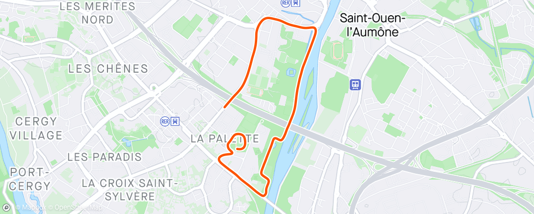 Map of the activity, Course du muguet : 5 km
