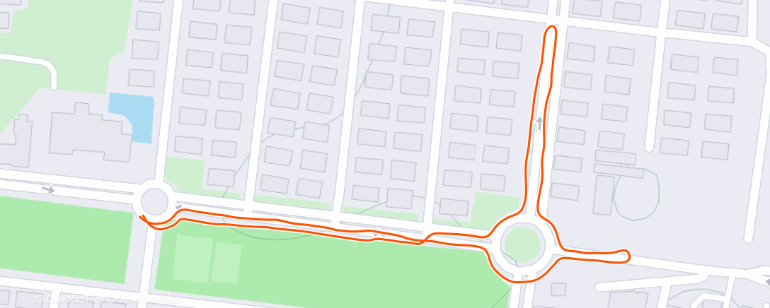 Map of the activity, Night Run