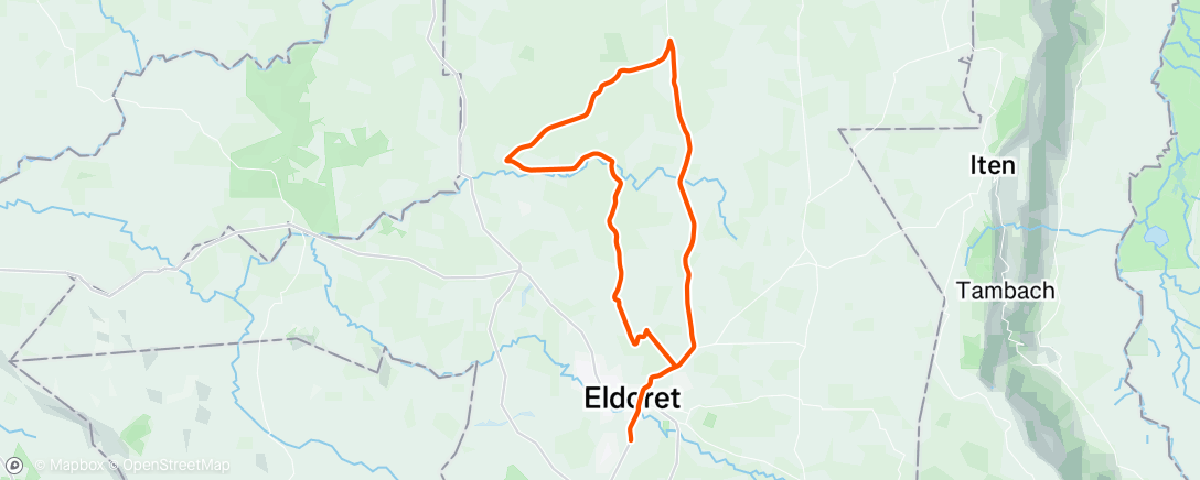 Map of the activity, Morning Ride