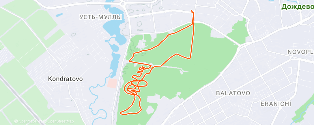 Map of the activity, Дневной велозаезд