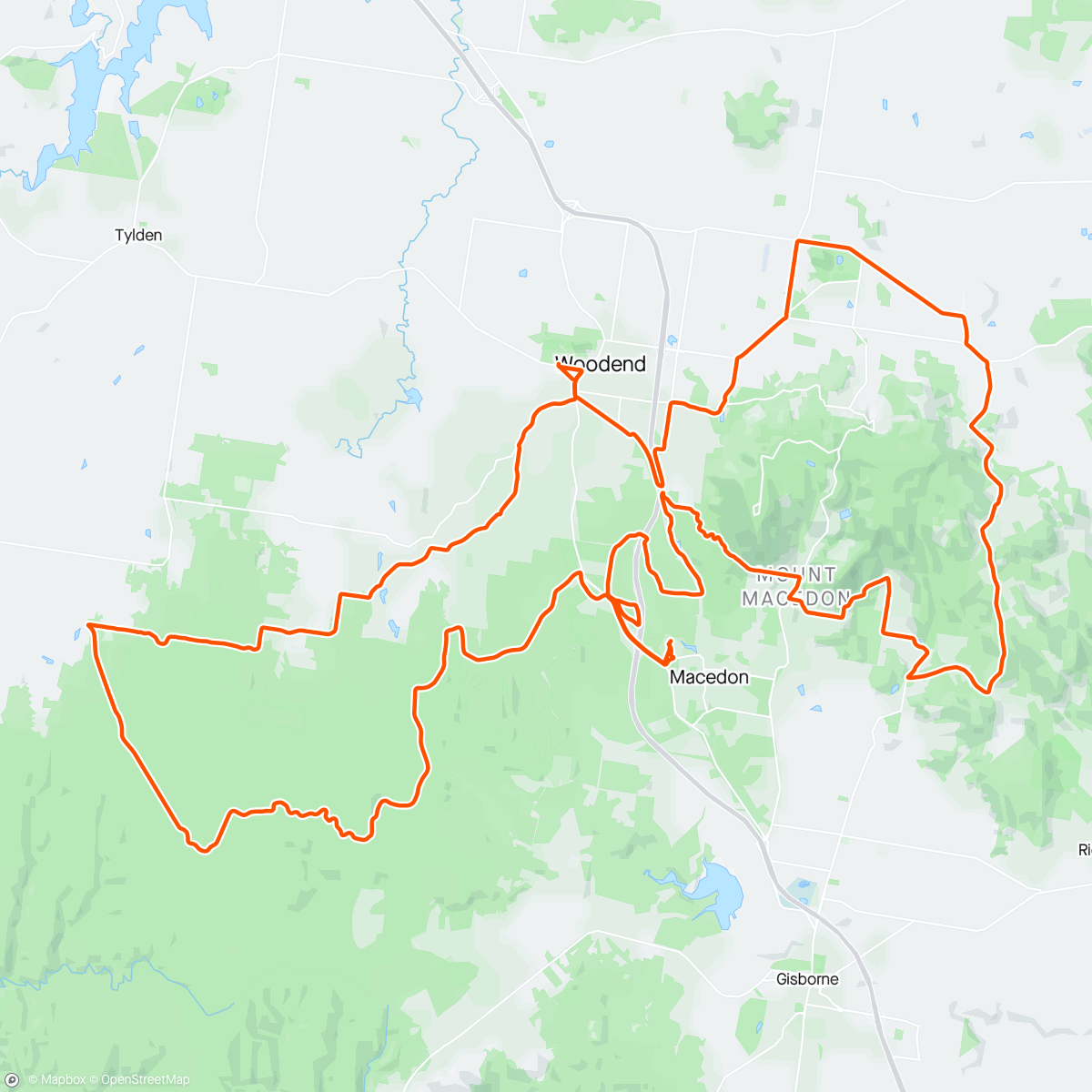 Map of the activity, Macedon Ranges GRAVEL Ride.
Extremely tough, and also got lost 😂😂