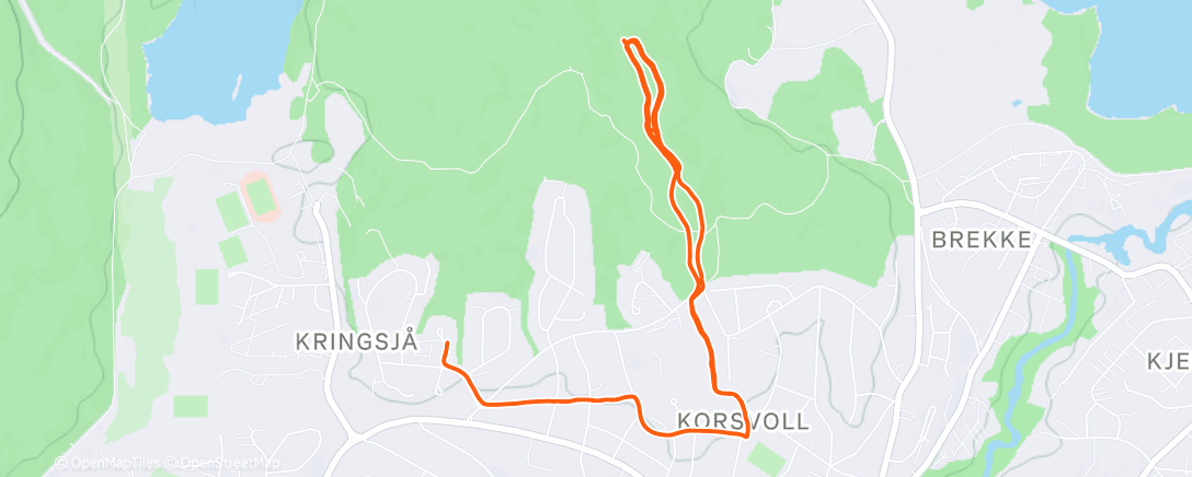 Map of the activity, NSK klubbkveld
