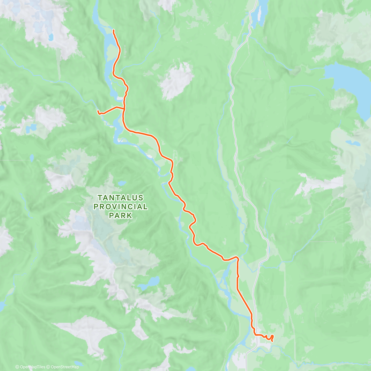 Карта физической активности (Lunch Gravel Ride)