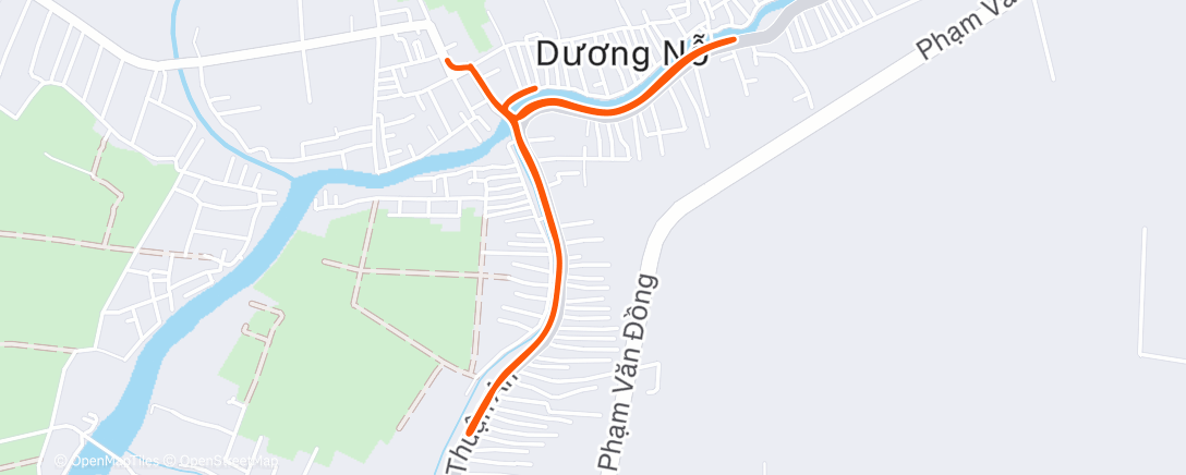 「Evening Run」活動的地圖