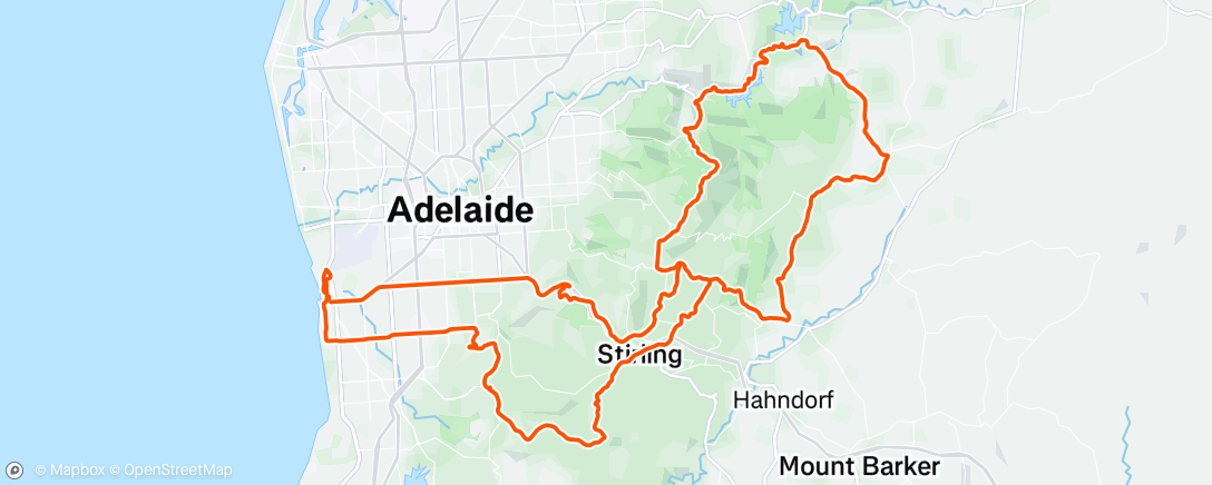 Mapa de la actividad (Morning Ride)