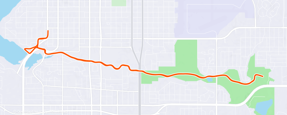Map of the activity, Afternoon Run
