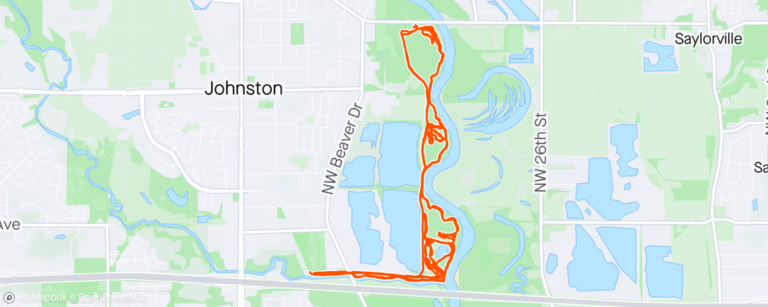 Map of the activity, Double lap