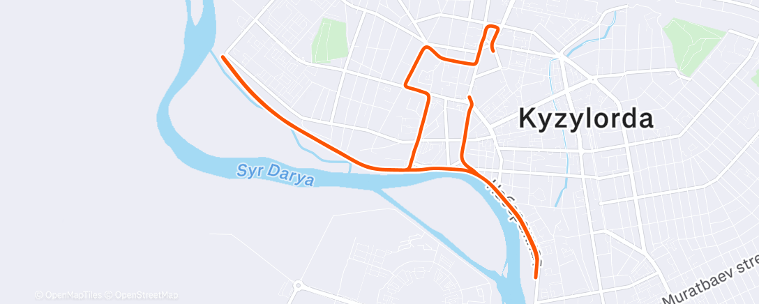 Карта физической активности (Morning Run)