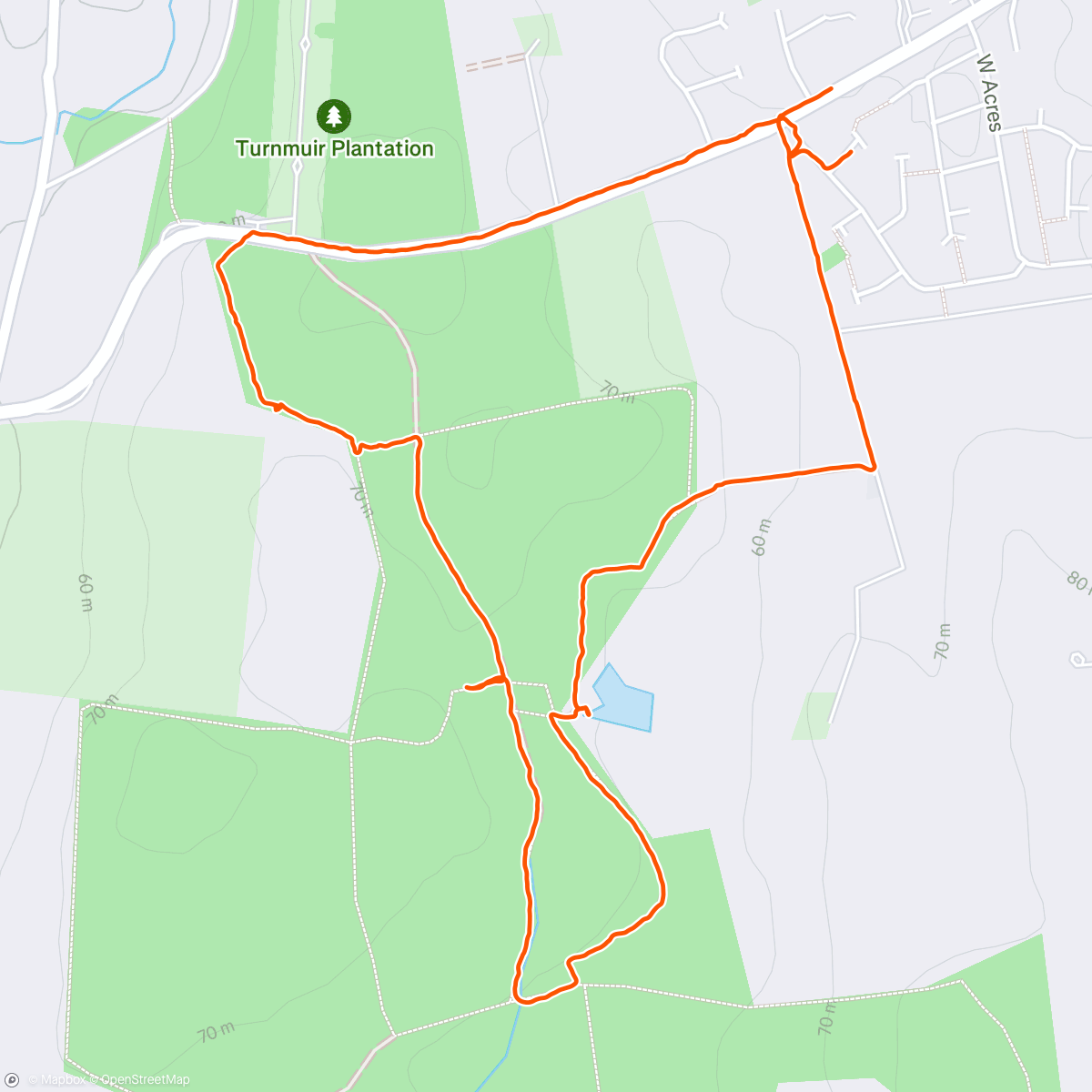 Map of the activity, 🚶🏻 Morning Stroll  : Eskrigg Nature Reserve 🥶☀️❄️