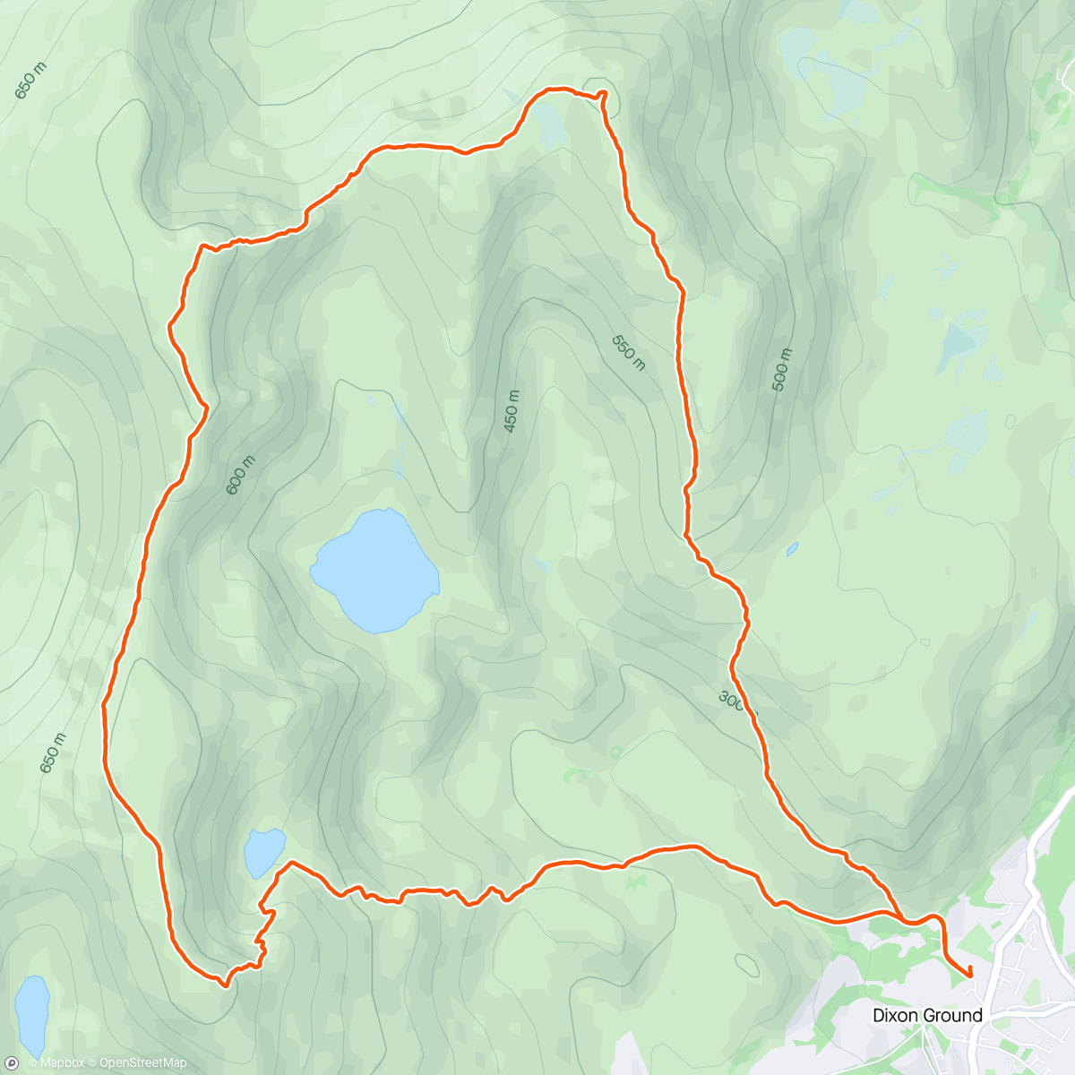 Map of the activity, Coniston fell run ⛰️