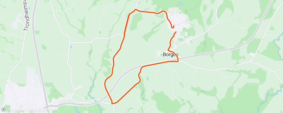 Map of the activity, 10x 2 minuttere + Borgenrunden