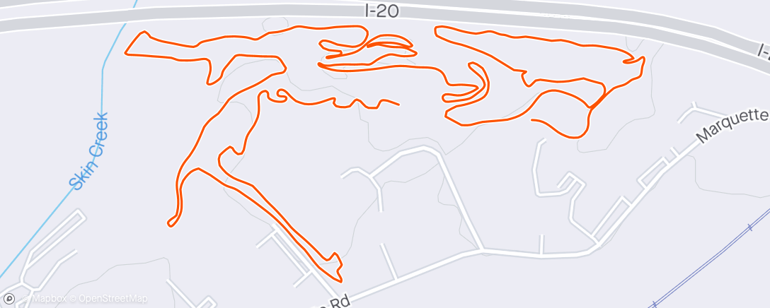 Map of the activity, Much better, but I still suck Lunch MTB Ride