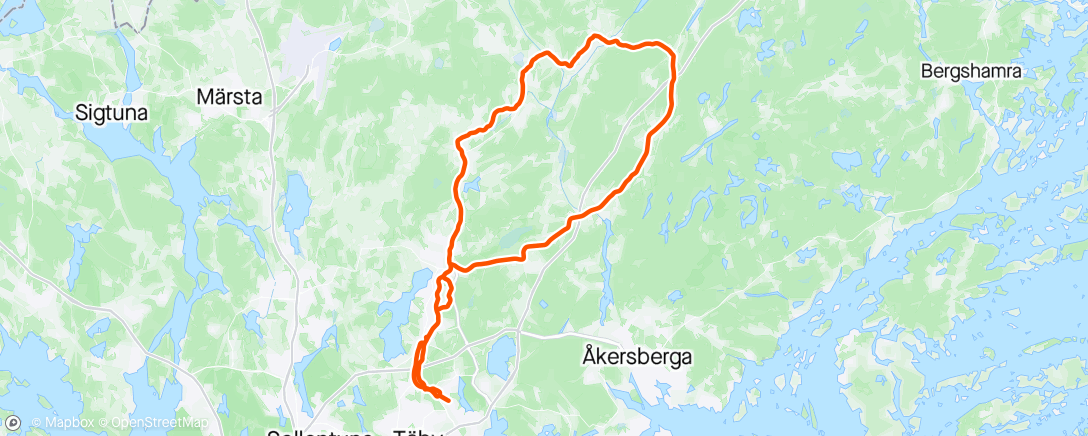 Map of the activity, Första vårköret med PerW